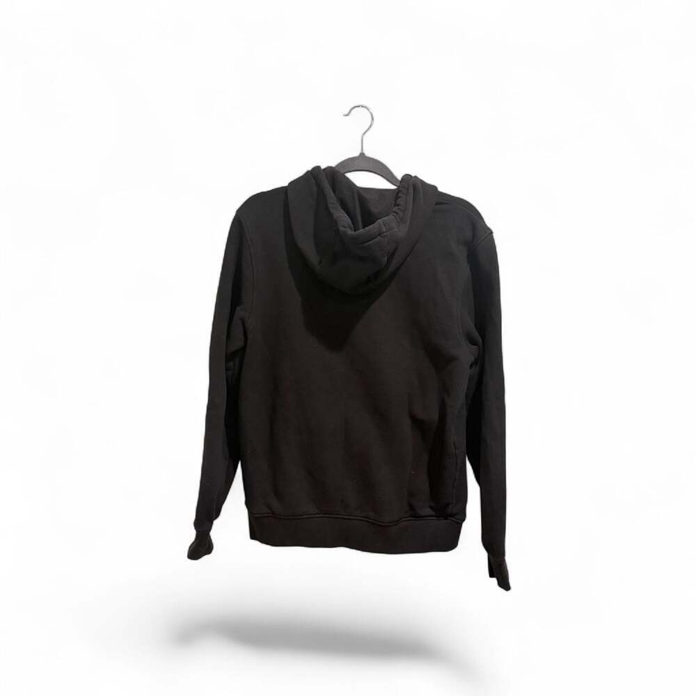 Lacoste Men's Classic Solid Cotton Fleece Pullover Hoodie Black- Unisex - Picture 4 of 6